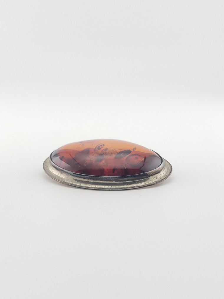 SS Amber Brooch
