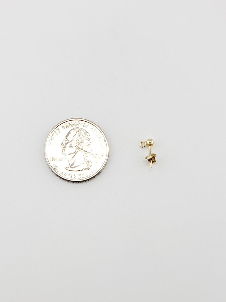Tiny Gold Ball Studs