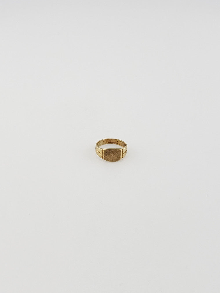 Baby Yellow Gold Signet Ring