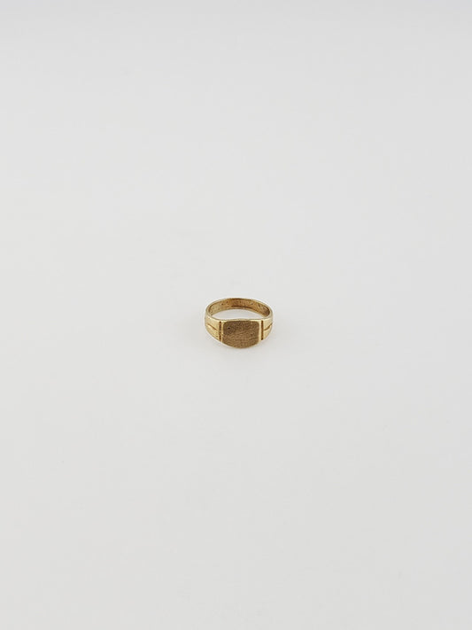 Baby Yellow Gold Signet Ring