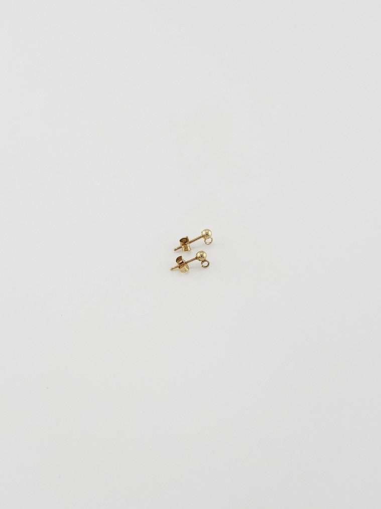 Tiny Gold Ball Studs