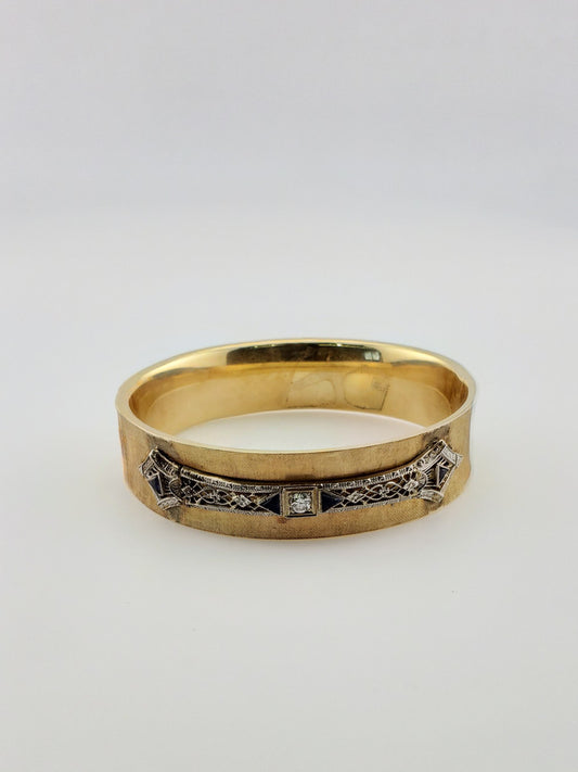 Sapphire Filigree Bangle