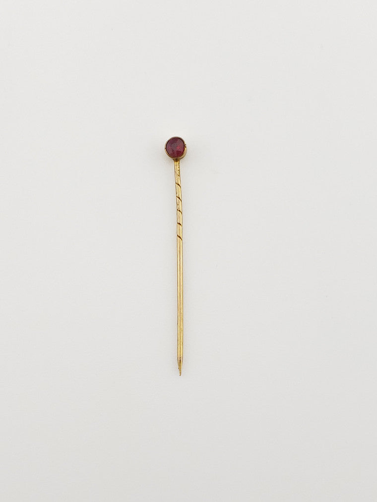 1890 Garnet Lapel Pin
