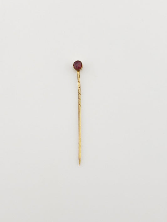 1890 Garnet Lapel Pin