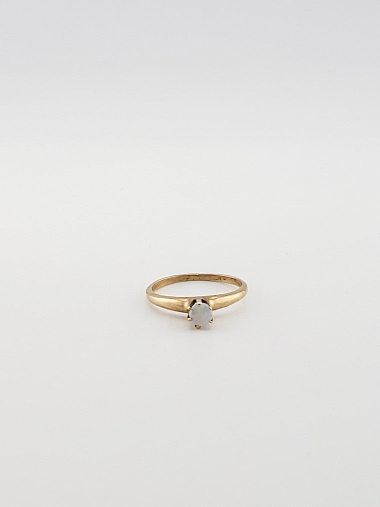 Small Opal Cabochon Ring