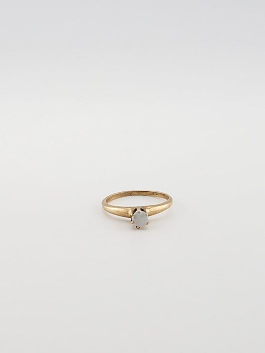 Small Opal Cabochon Ring