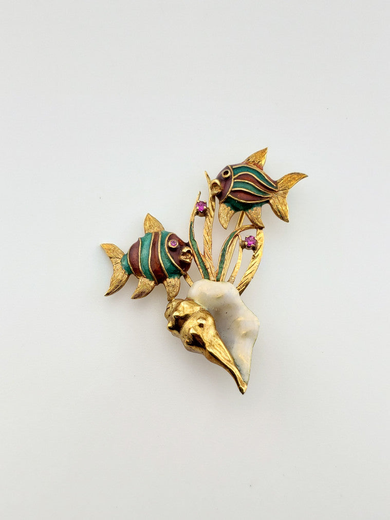 Enamel Fish Pin