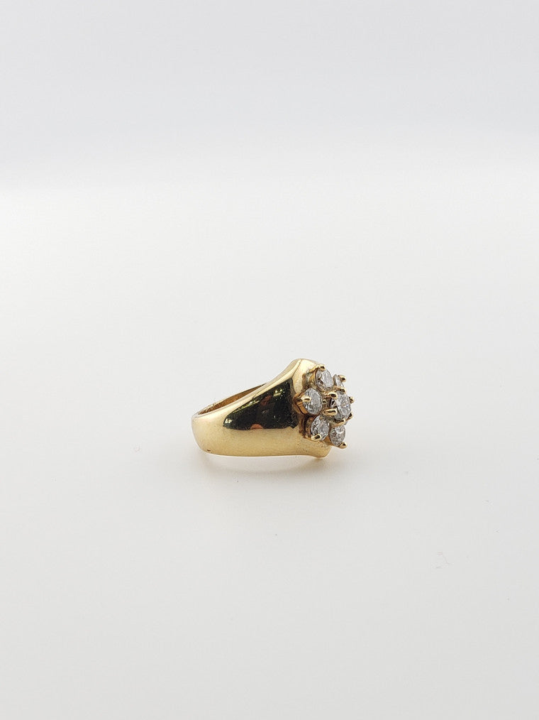 Diamond Flower Ring