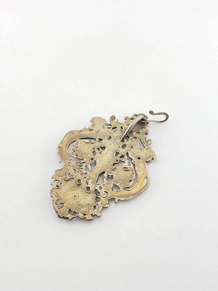 Vermeil Art Nouveau Cherub Pendant