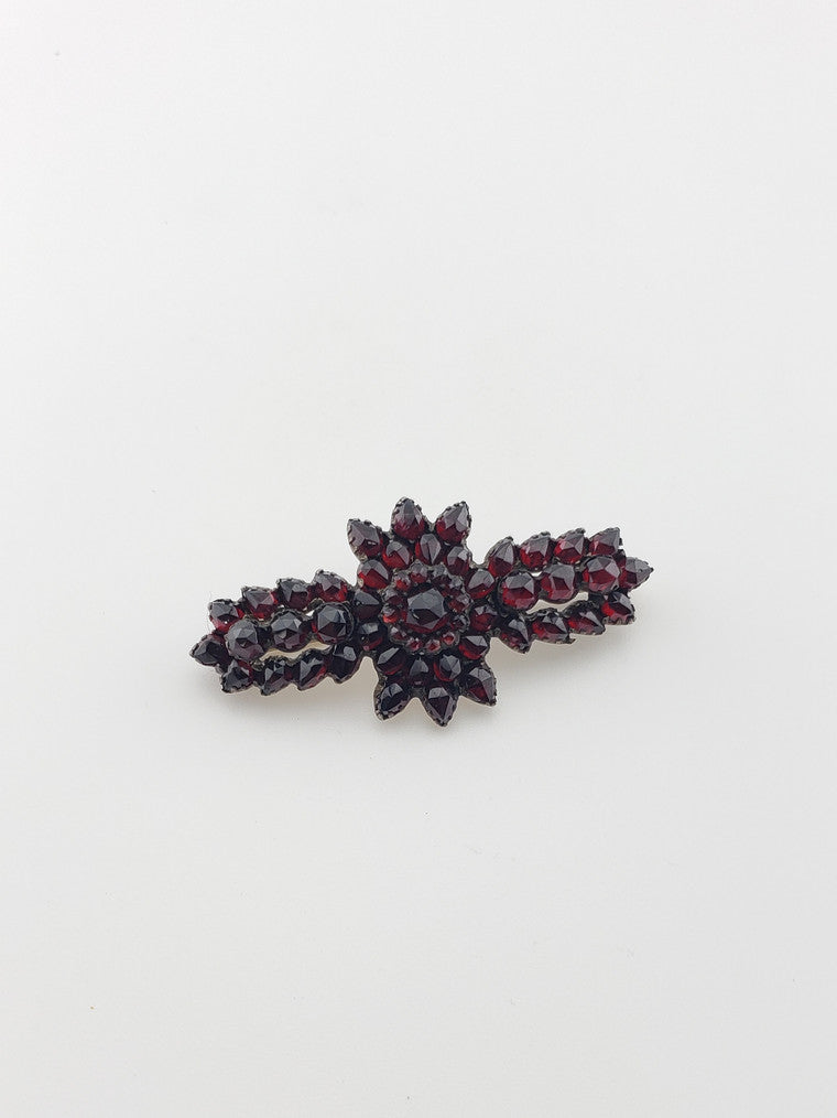 Bohemian Garnet Victorian Pin