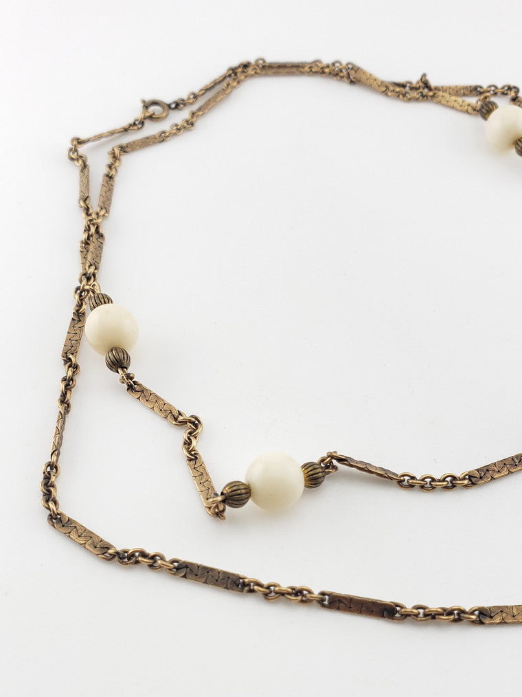 GF White Coral Necklace