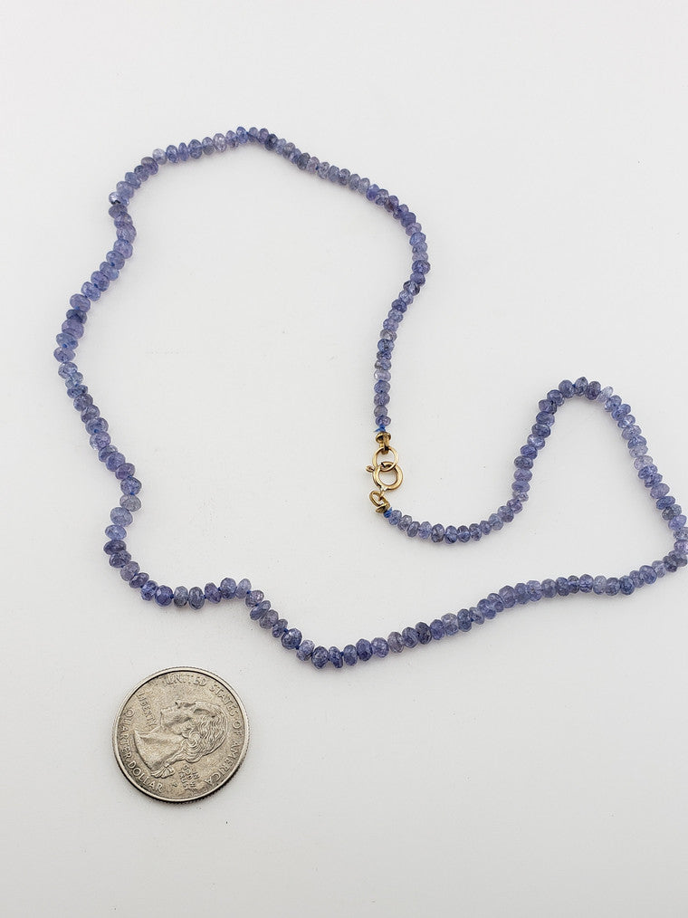 17" Tanzanite Bead Strand