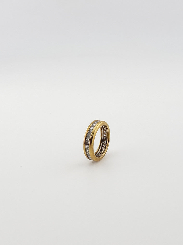 Princess Cut Diamond Band