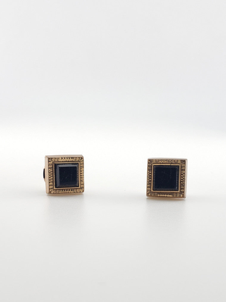 GF Art Deco Onyx Cufflinks