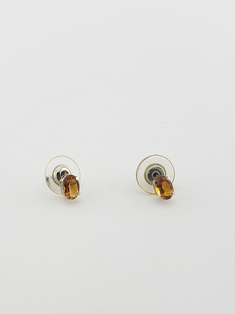 WG Gem Stud Earrings