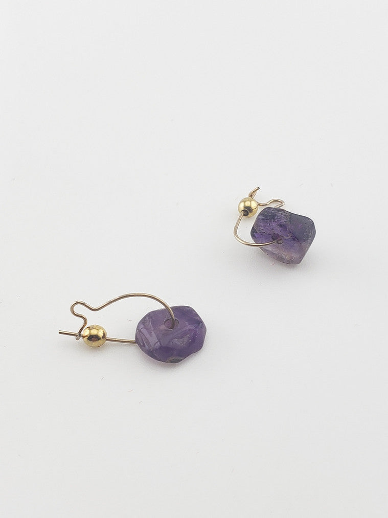 GF Amethyst Earrings