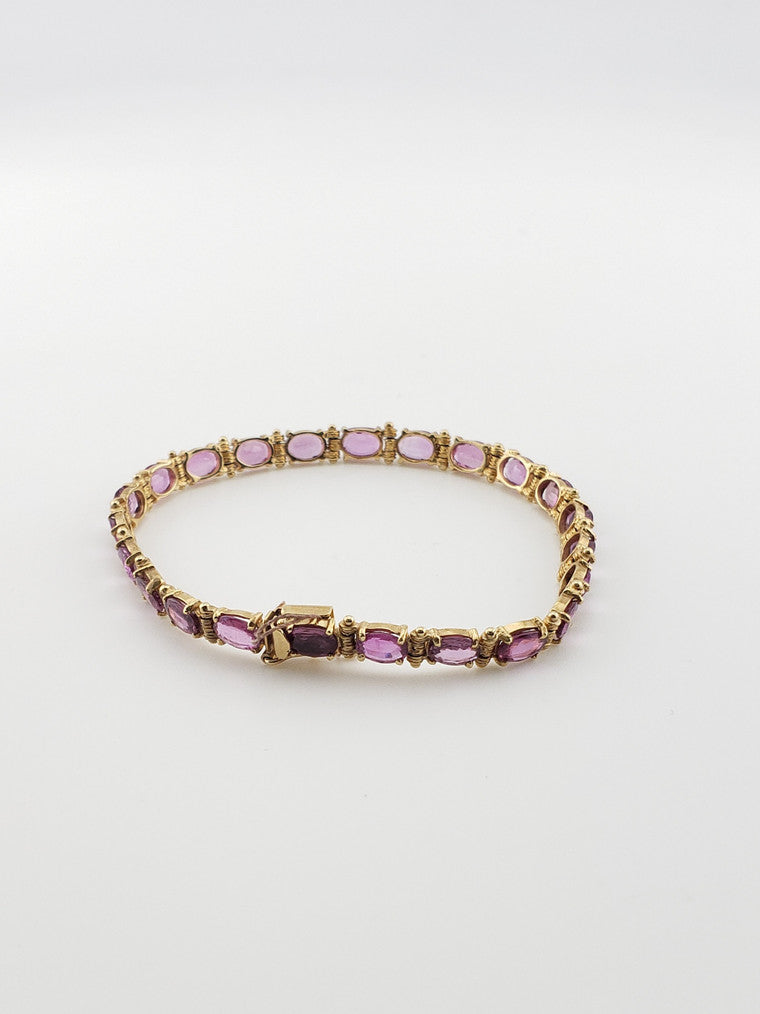 Pink Sapphire Bracelet