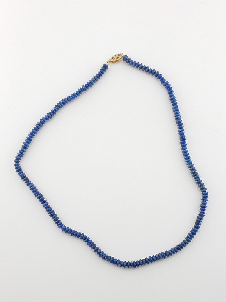 14k Clasp Lapis Strands
