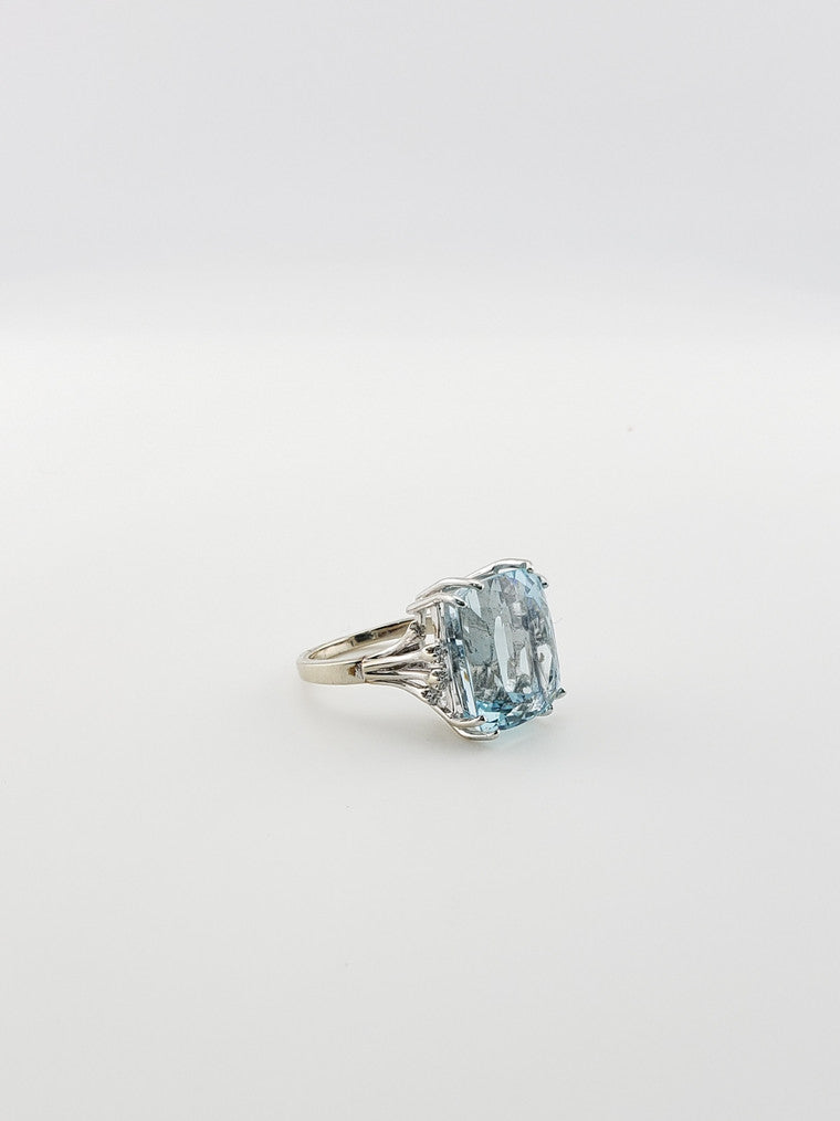 Aquamarine Cocktail Ring