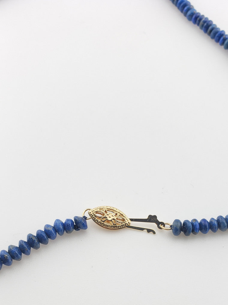 14k Clasp Lapis Strands