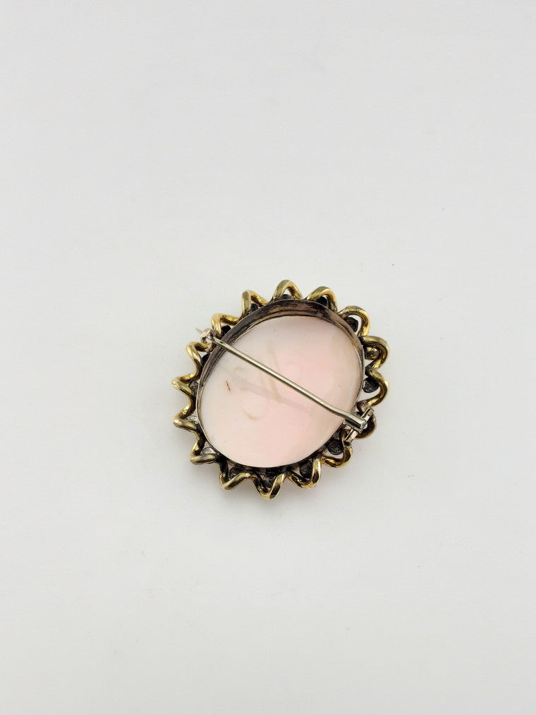 C. 1850 Early Victorian Cameo Pin