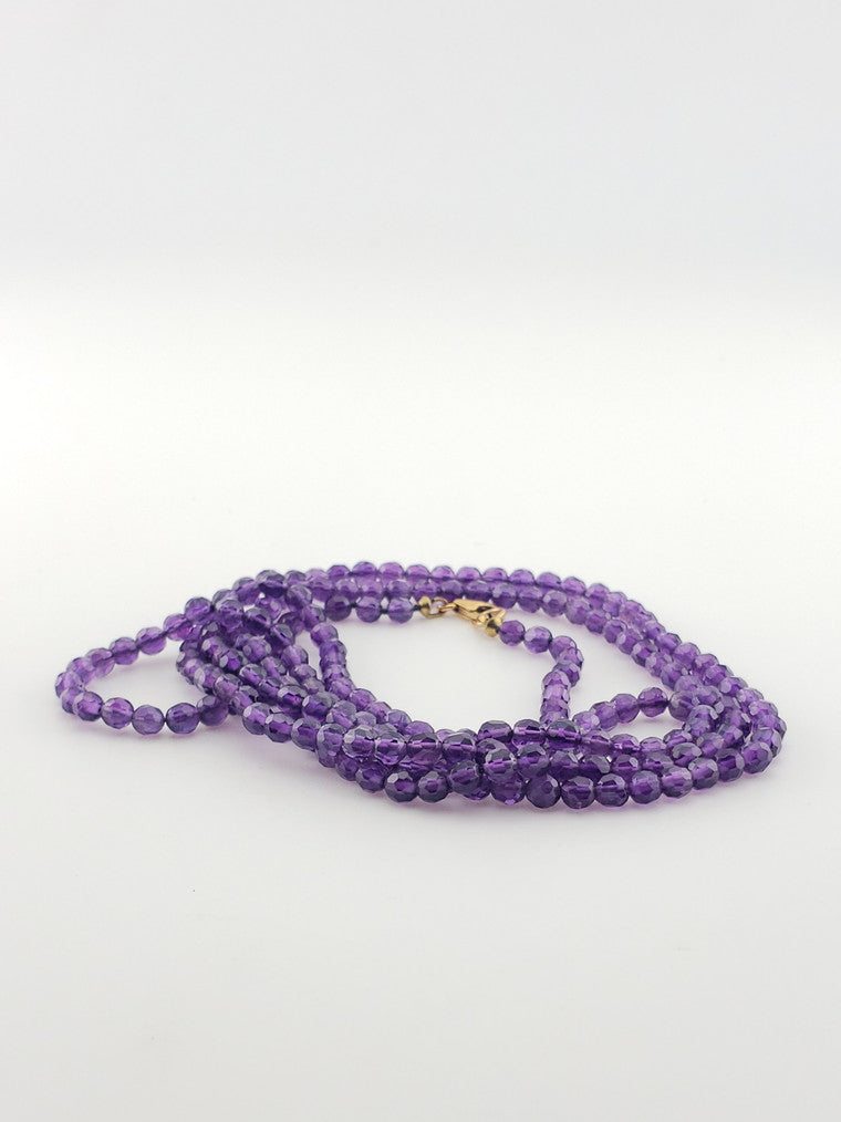 GF Faceted Amethyst Strand