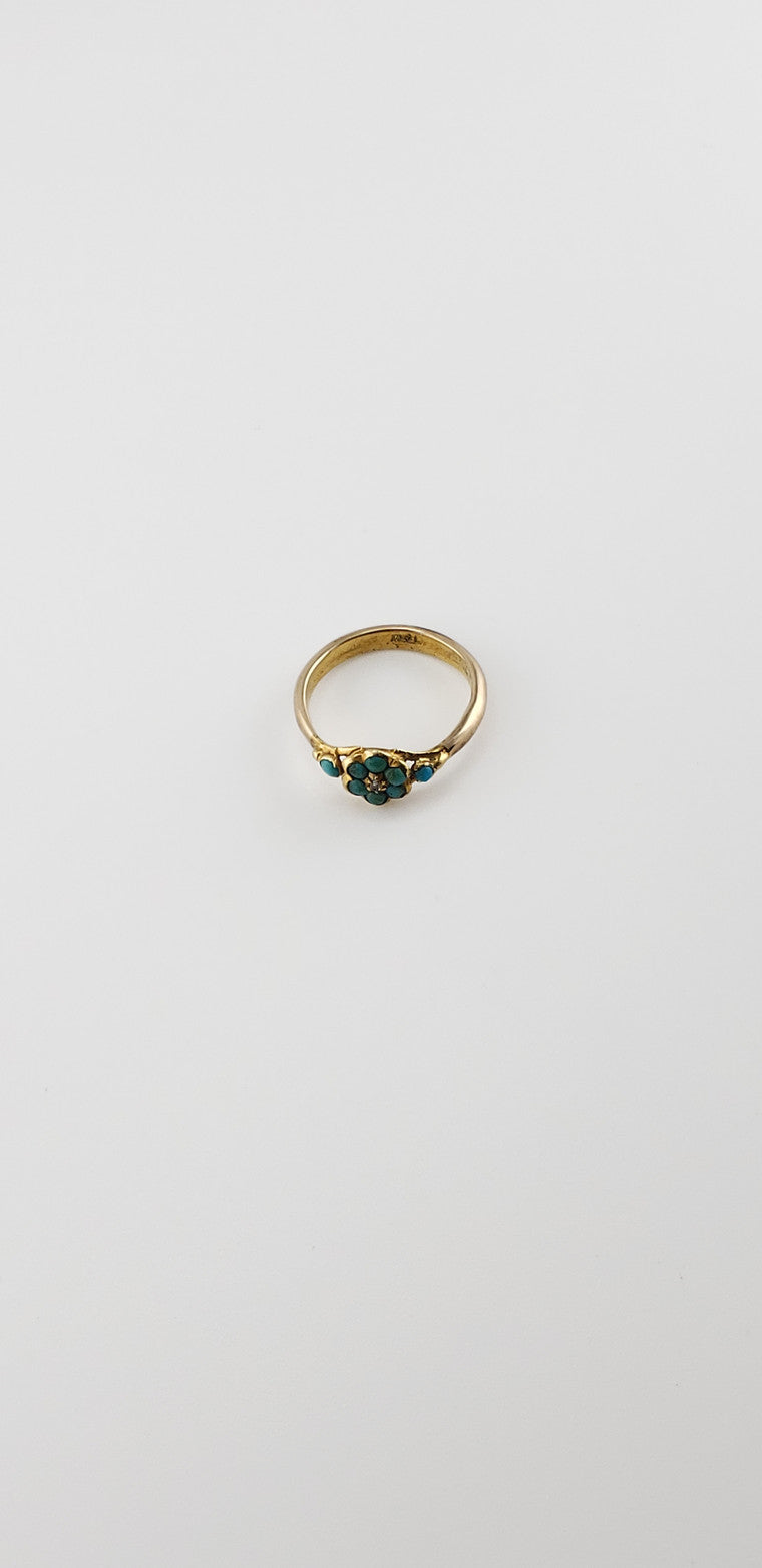 Turquoise Flower Ring