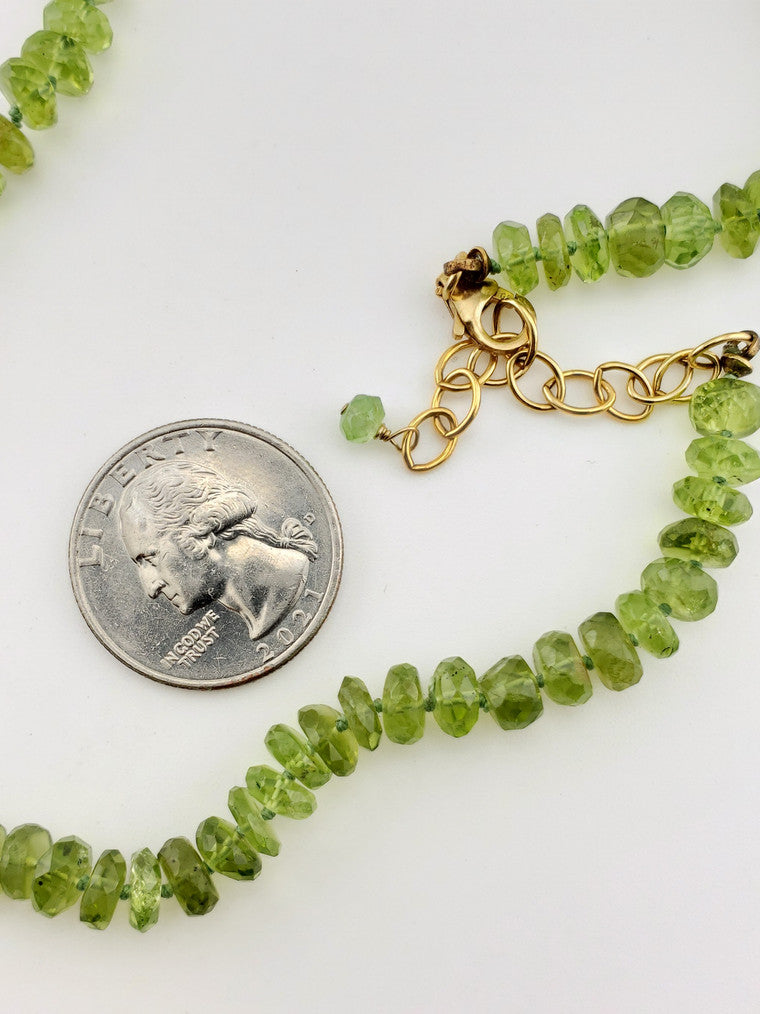 GF Faceted Peridot Strand