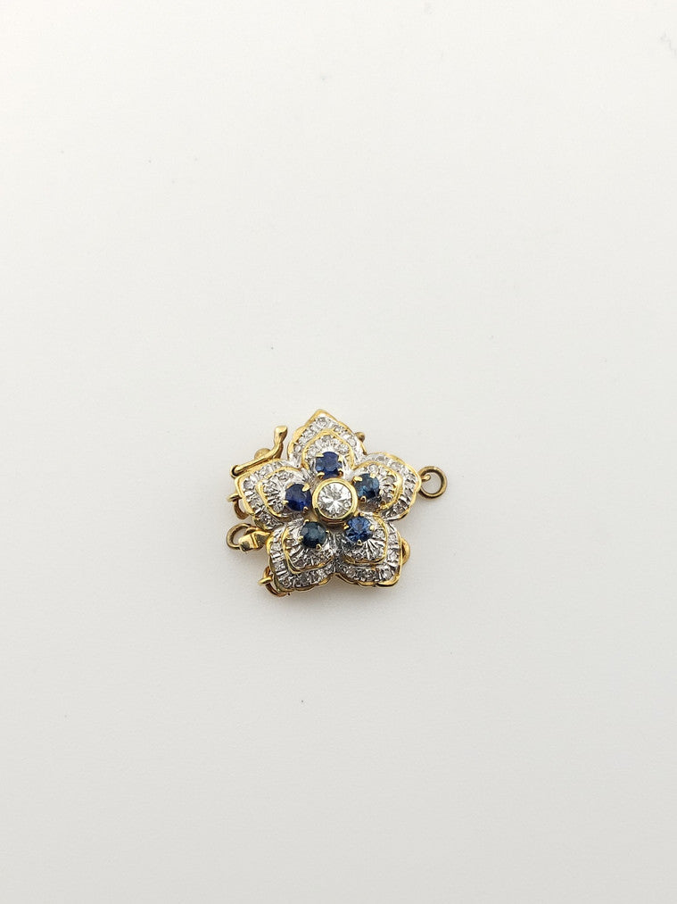 Sapphire and Diamond Clasp