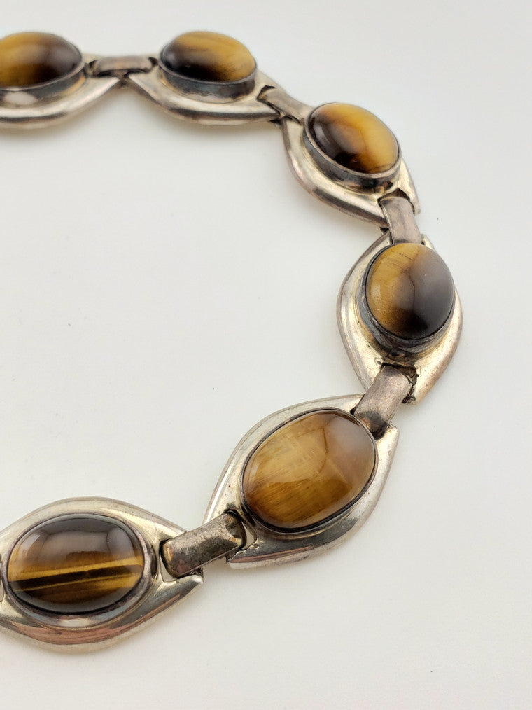 Tiger Eye SS Bracelet