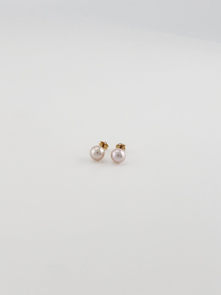 Pearl Studs- Light Pink #4