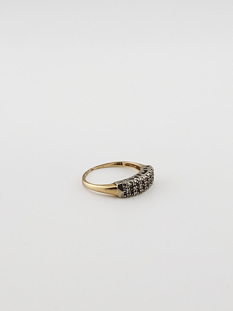 Three Row Diamond Band