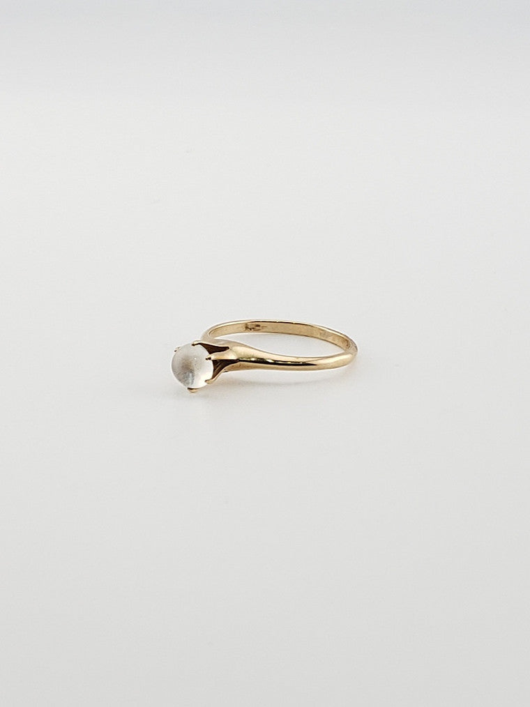 Moonstone Solitaire Rings