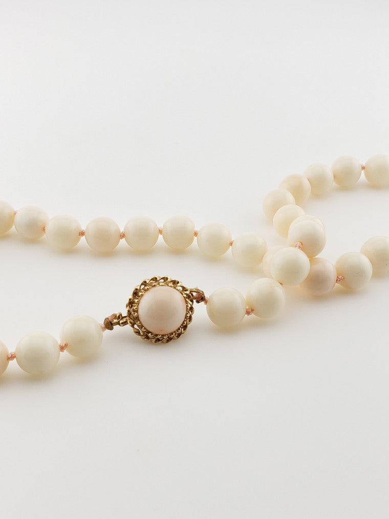 Coral Strand w/ Coral Clasp 17”
