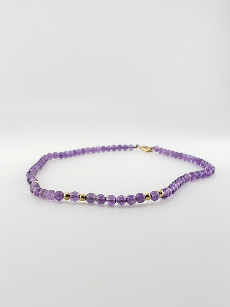 Amethyst Bead Necklace