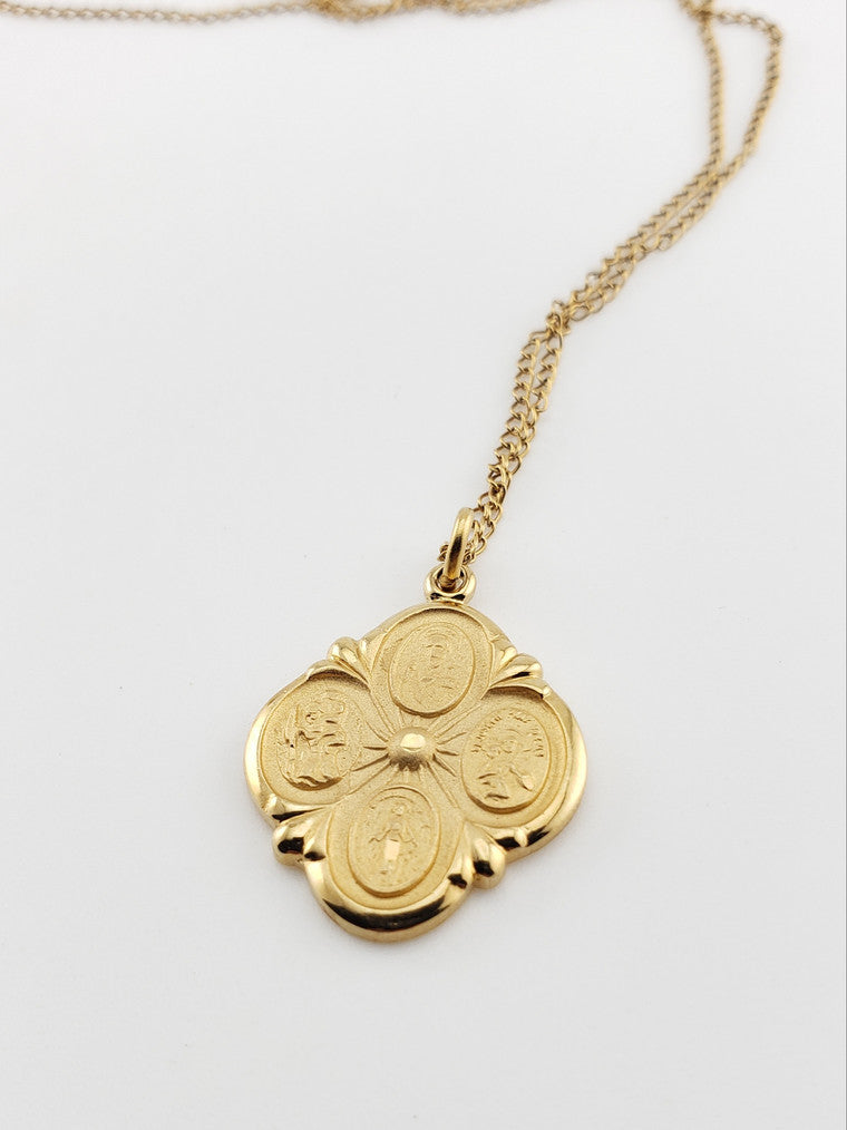 Religious Medallion Necklace