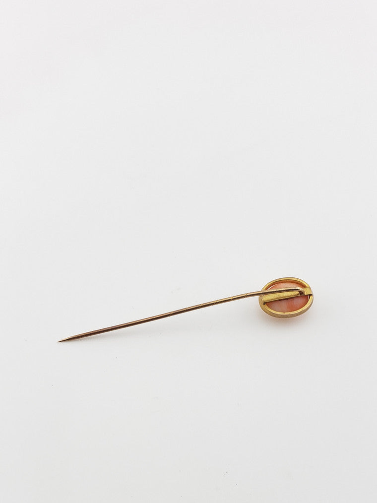 'Angel Skin' Coral Stickpin