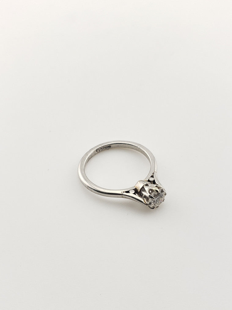 Platinum Diamond Solitaire Ring