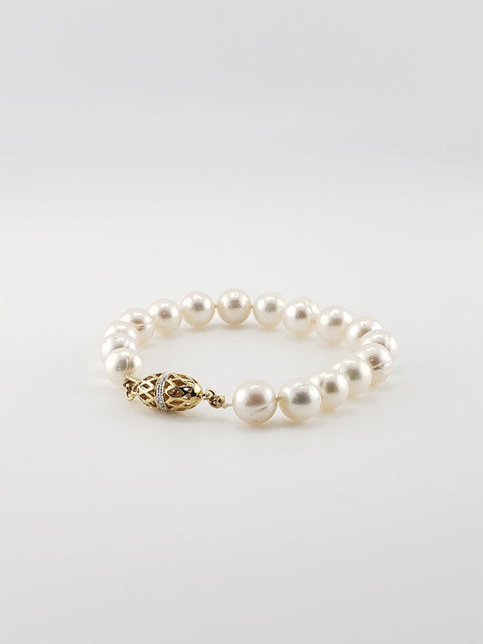 White Pearl Bracelet #7