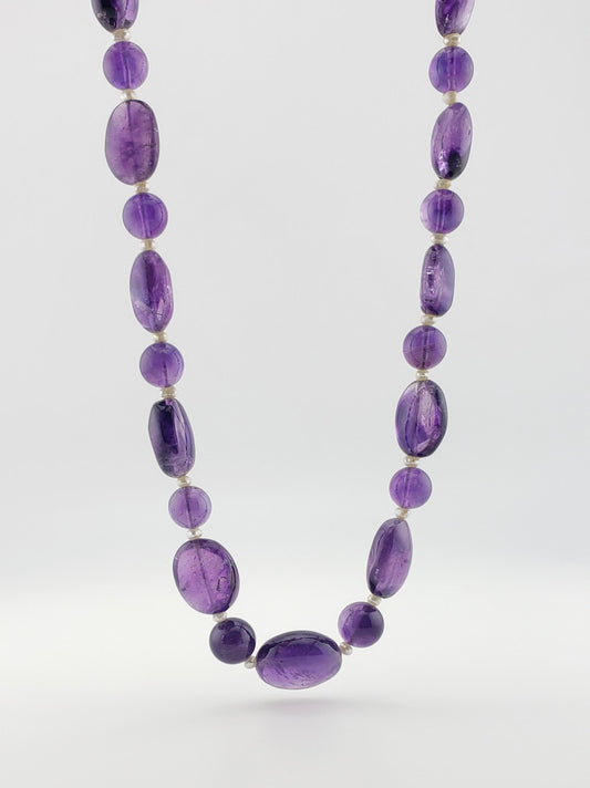 Amethyst & Pearl Strand 29"