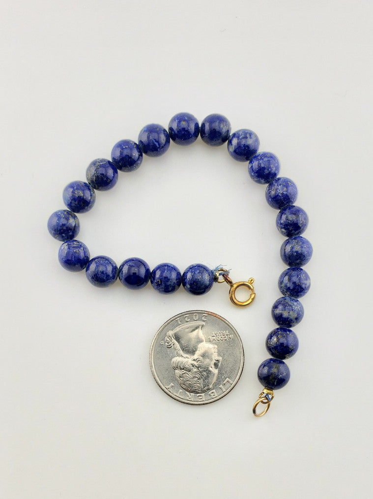 GF Lapis Bead Bracelet