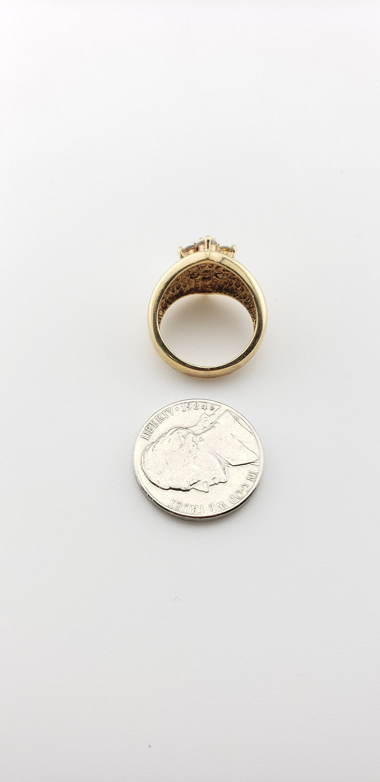 Diamond Flower Ring