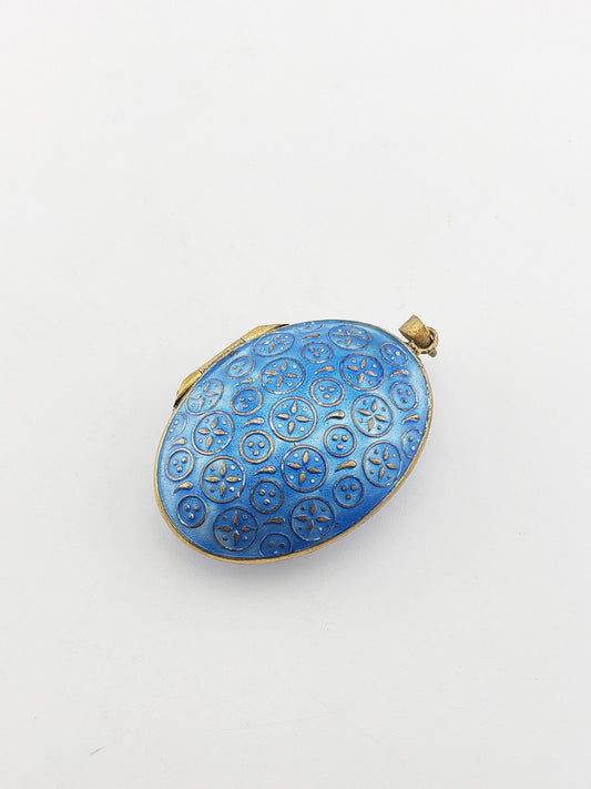 Vermeil Blue Locket