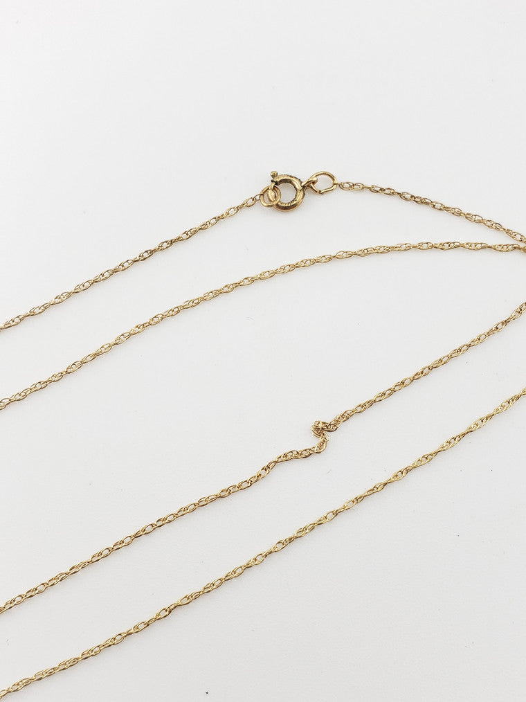 GF Tiny Rope Necklace