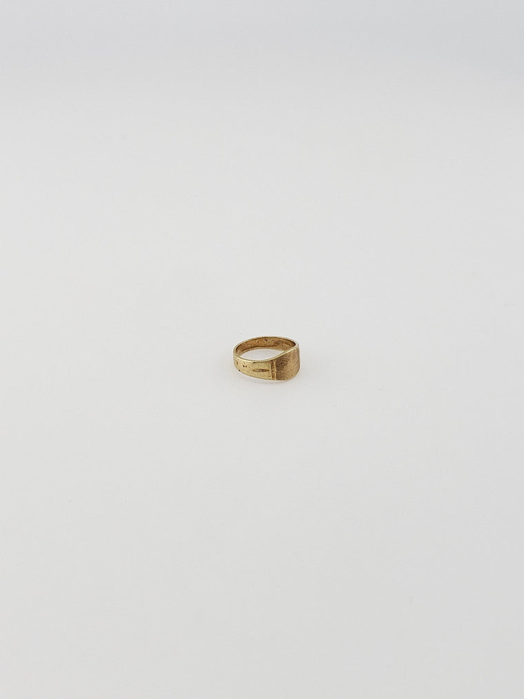 Baby Yellow Gold Signet Ring