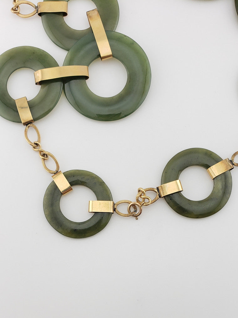 Jade Rings Necklace