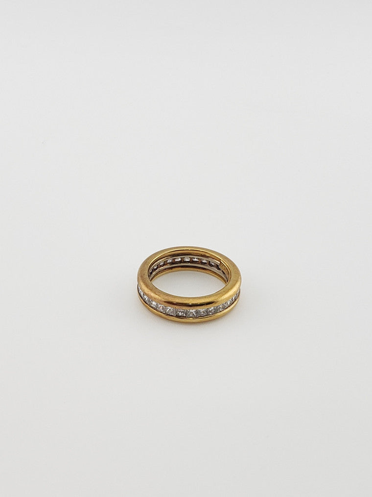 Princess Cut Diamond Band