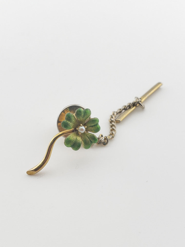 4 Leaf Clover Tie Tac