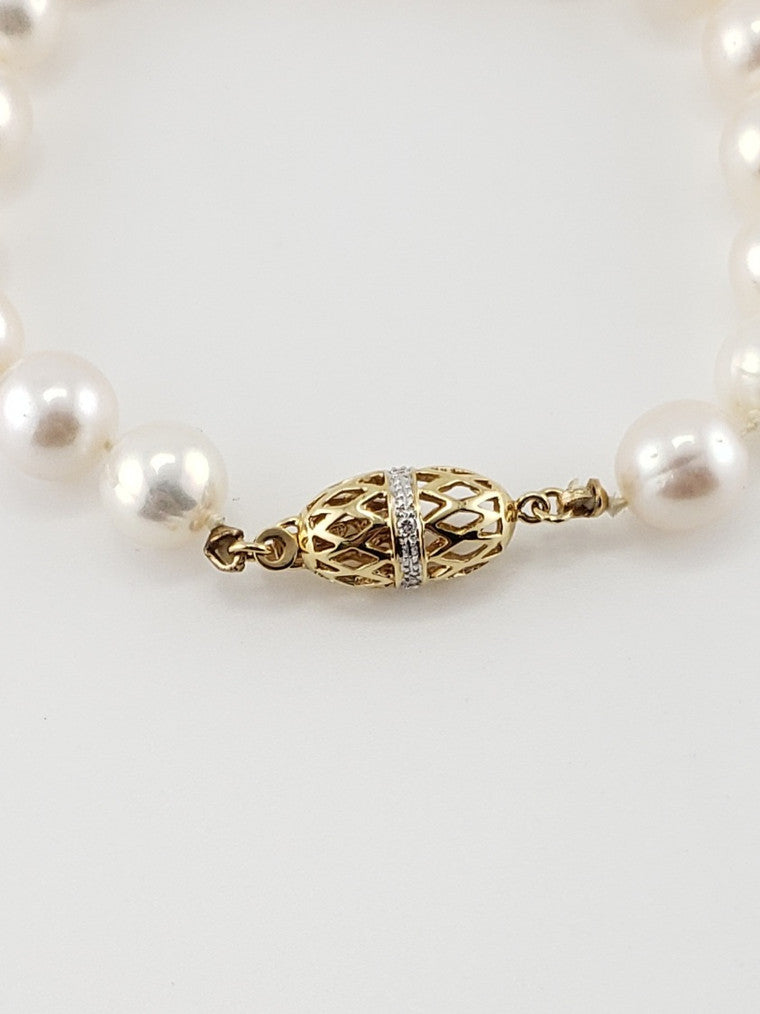 White Pearl Bracelet #7