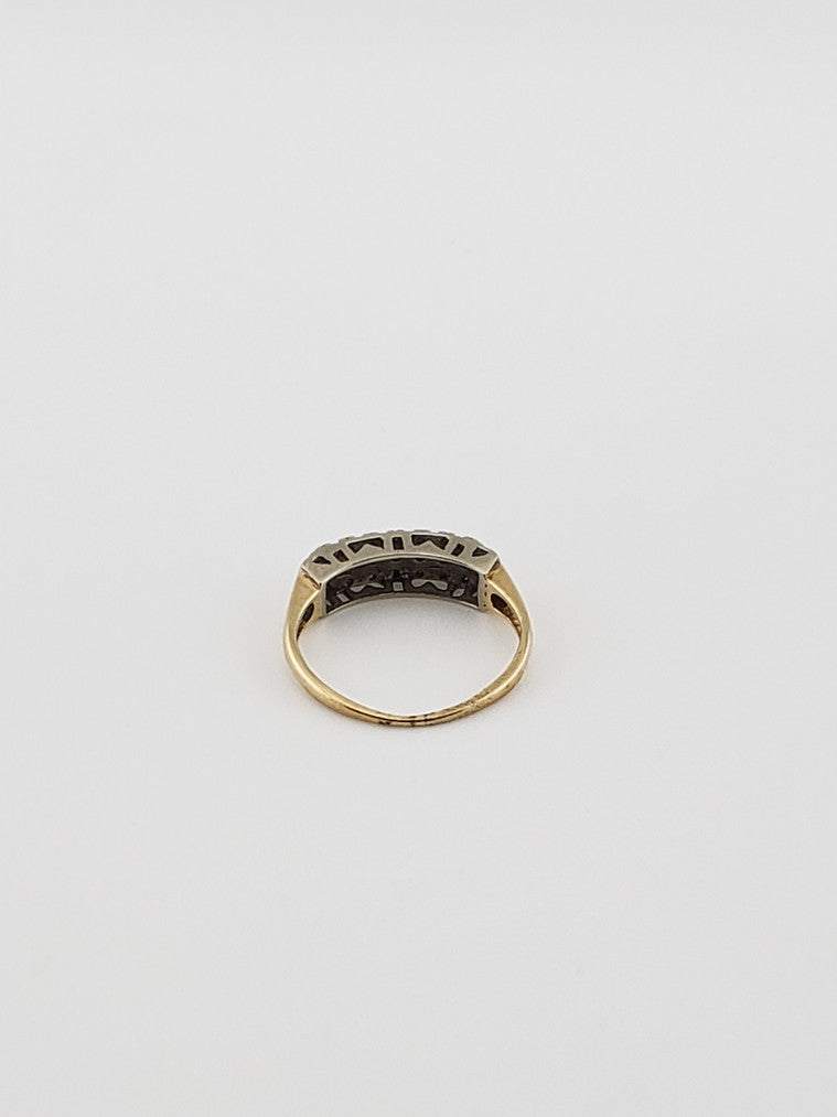 Three Row Diamond Band